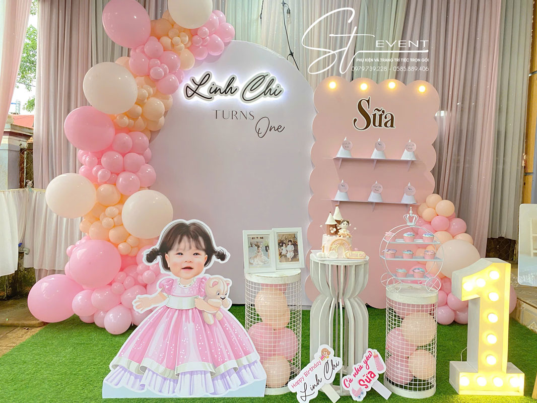 SINH NHẬT 1 TUỔI BÉ SỮA - LINH CHI | ST EVENT