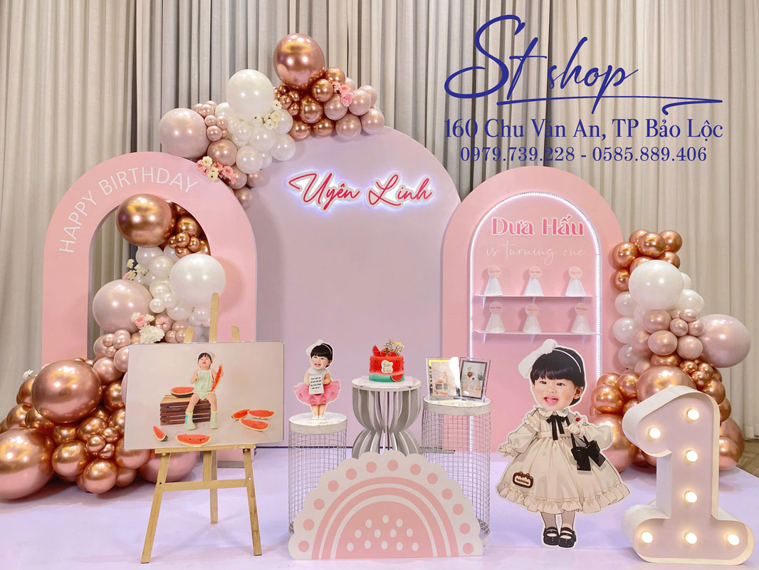 SINH NHẬT 1 TUỔI BÉ DƯA HẤU - UYÊN LINH | ST EVENT