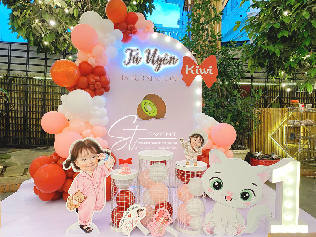 SINH NHẬT 1 TUỔI BÉ KIWI - TÚ UYÊN | ST EVENT