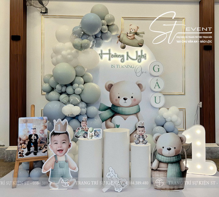 THÔI NÔI BÉ HOÀNG NGHỊ - GẤU | ST2061224 - TRANG TRÍ SỰ KIỆN ST EVENT