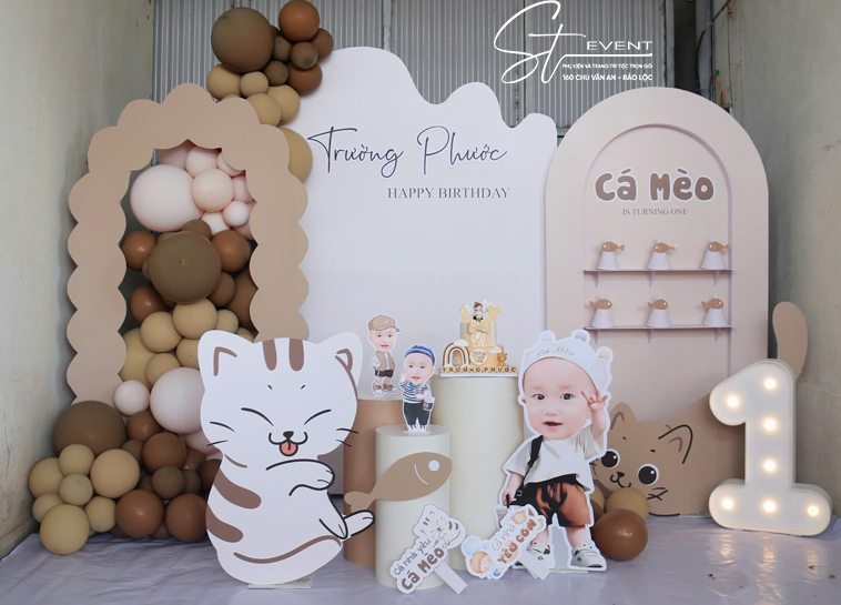 THÔI NÔI BÉ TRƯỜNG PHƯỚC - CÁ MÈO | ST5051224 - TRANG TRÍ SINH NHẬT ST EVENT